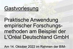 gastvorlesung praktische Anwendung empirischer Forschungsmethoden 