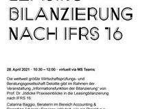 Gastvortrag zur Leasing-Bilanzierung nach IFRS 16