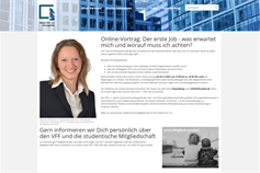 Screenshot Vortrag erster Job