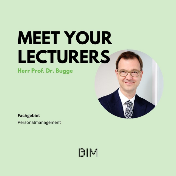 Meet Your Lecturers Bugge Titel