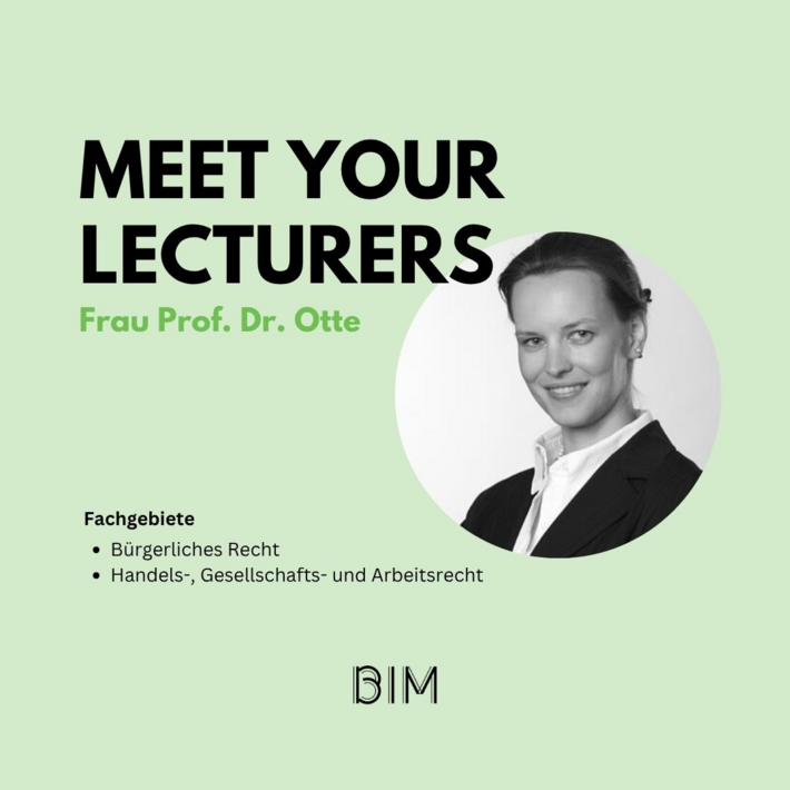Meet Your Lecturers Otte Titel